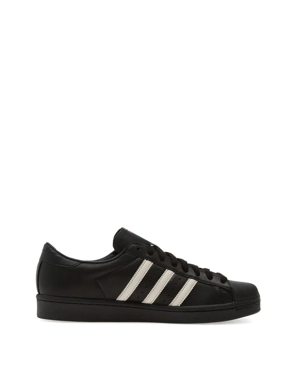 Adidas Black Vintage Superstar Sneakers For