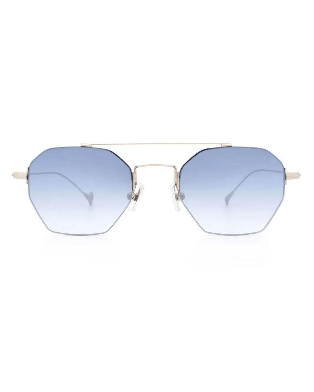 Eyepetizer Blue Lunettes De Soleil À Monture Hexagonale