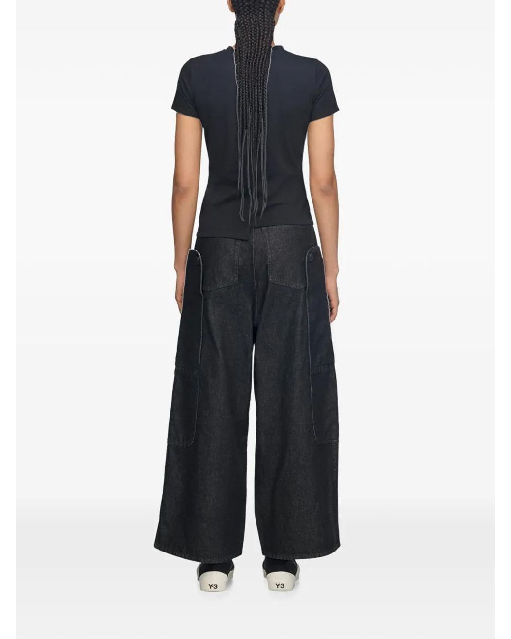Y-3 Black Fitted Short Sleeve T-Shirt