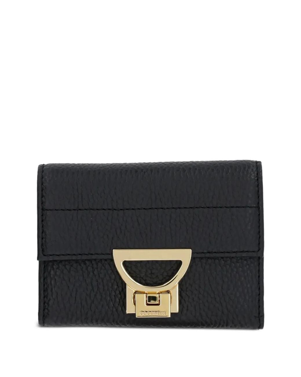 Coccinelle Black Logo Plaque Wallet