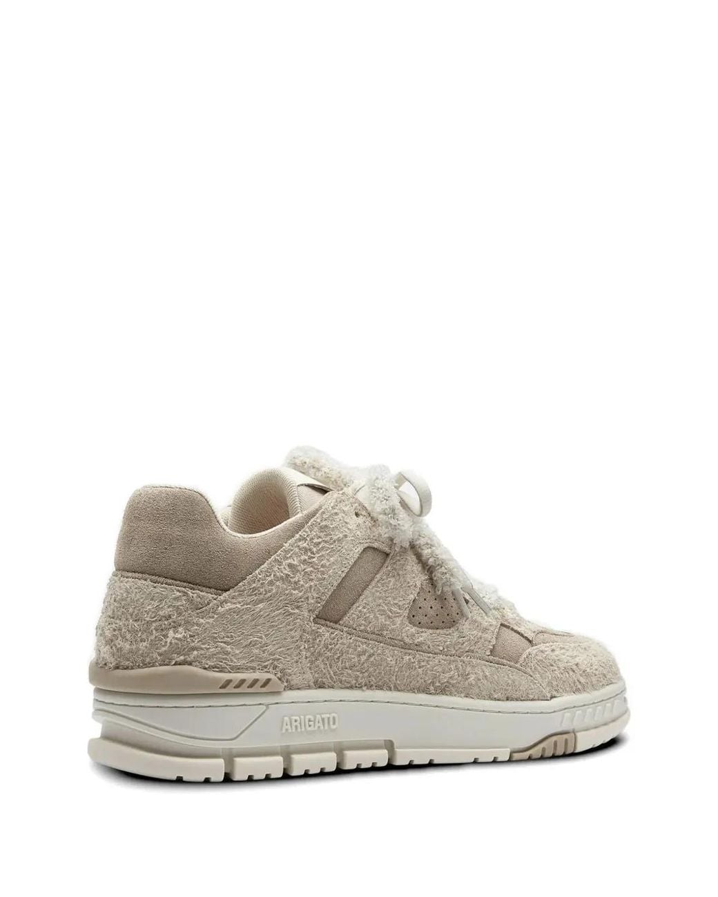 Axel Arigato White Area Lo Lace-Up Suede Sneakers for men