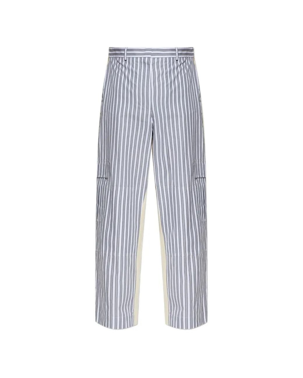 Stella McCartney Blue Striped Trousers