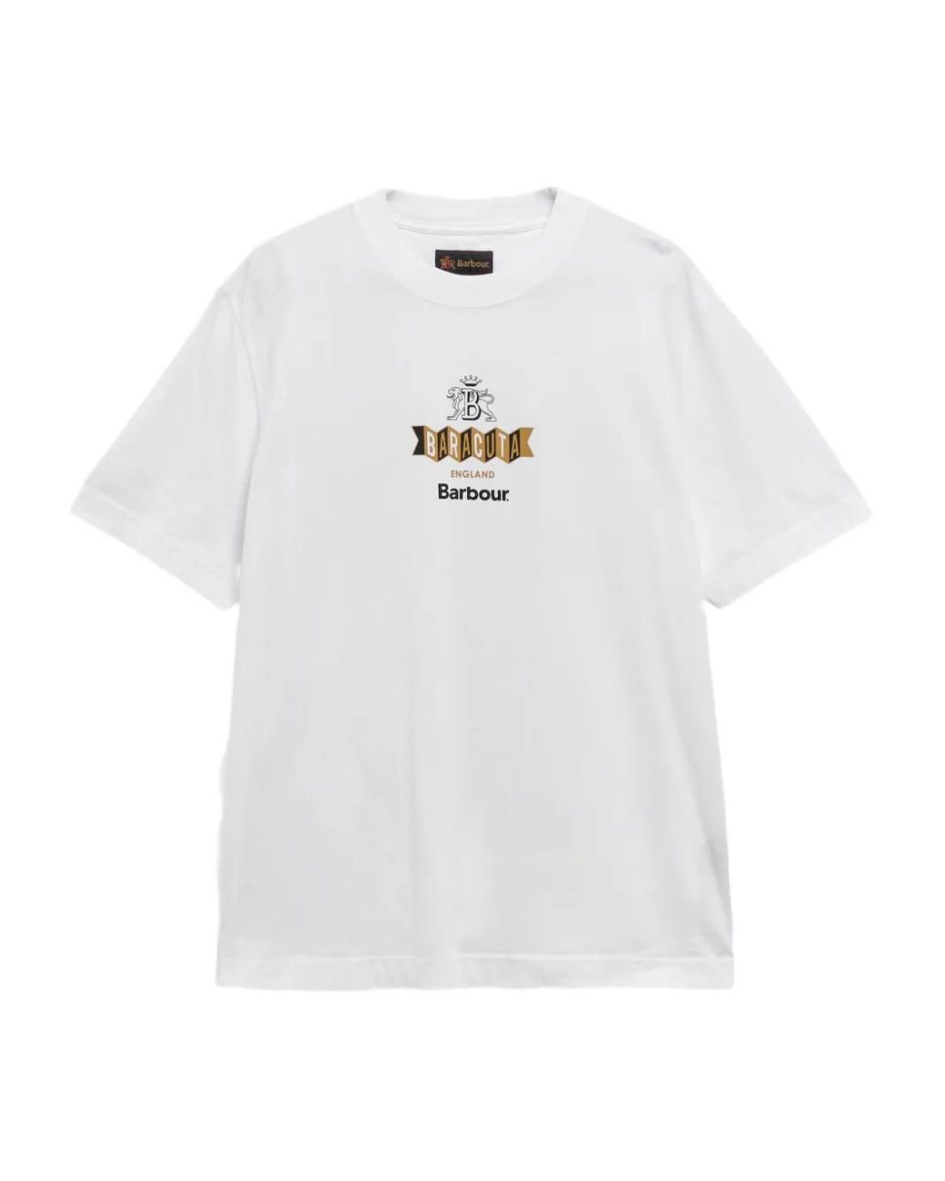 Barbour White Graphic T-Shirt for men