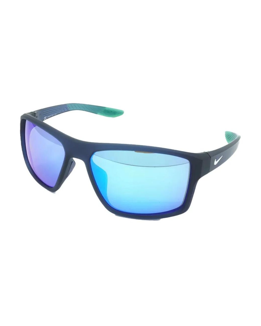 Nike Blue Brazen Fury Rectangle-Frame Sunglasses for men