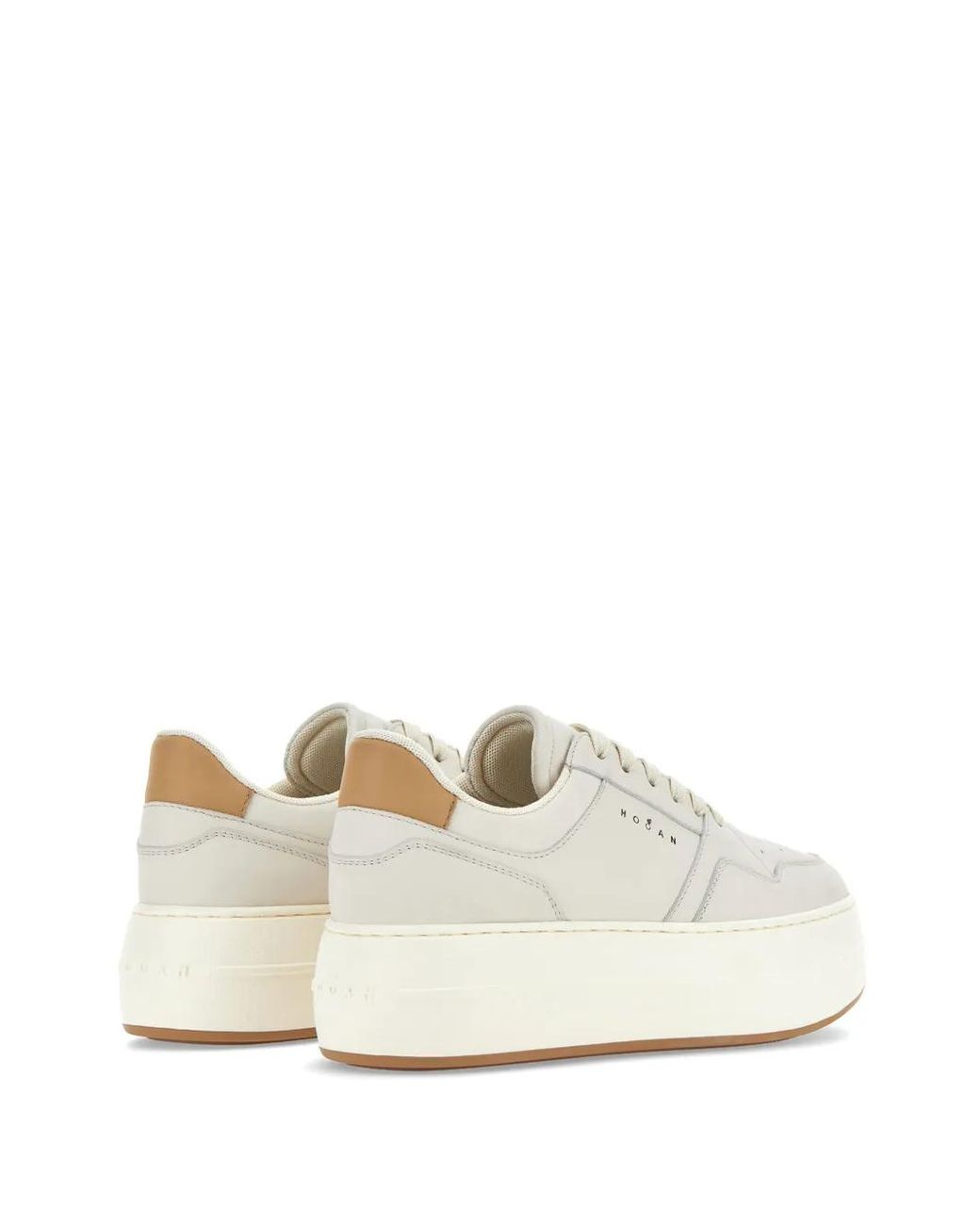 Hogan White Leather Sneakers