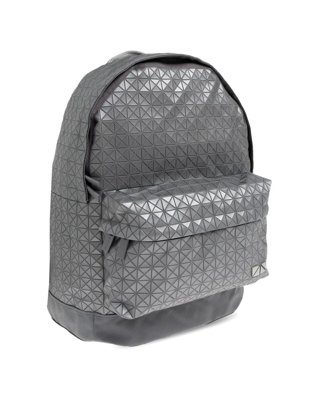 Issey Miyake Gray Geometric-Pattern Backpack for men