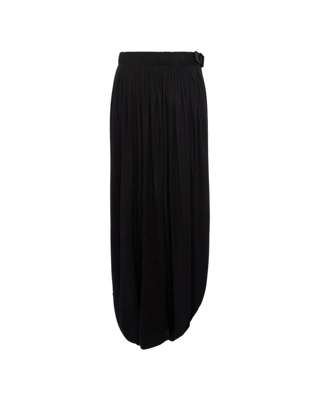 SEEN USERS Black Belted Pleated Skirt