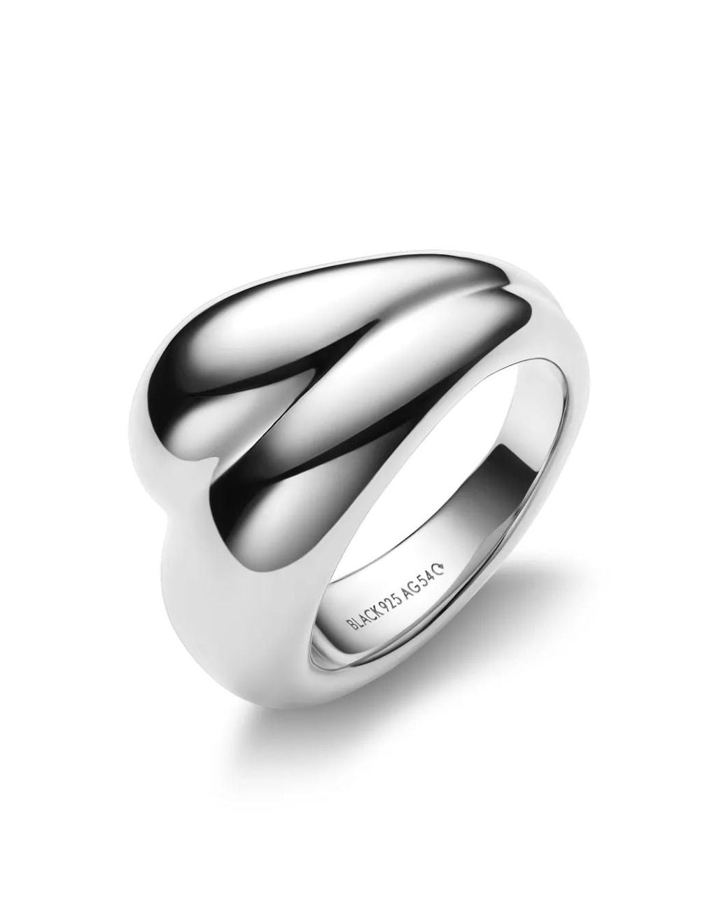 Maria Black Metallic Tryvann Trail Ring
