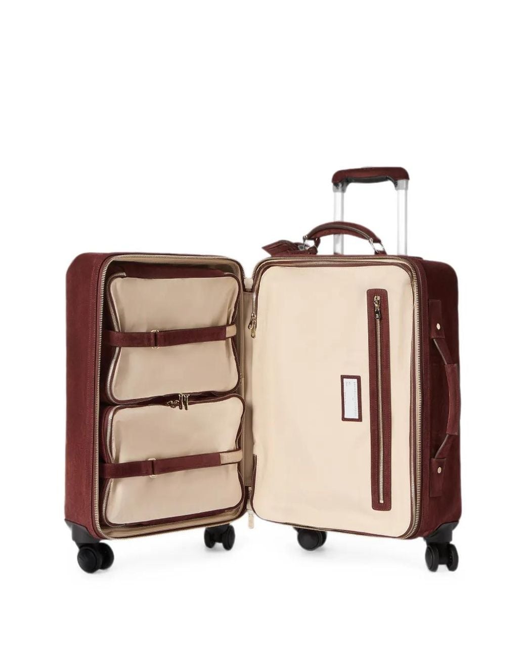 Brunello Cucinelli Red Suede Suitcase for men