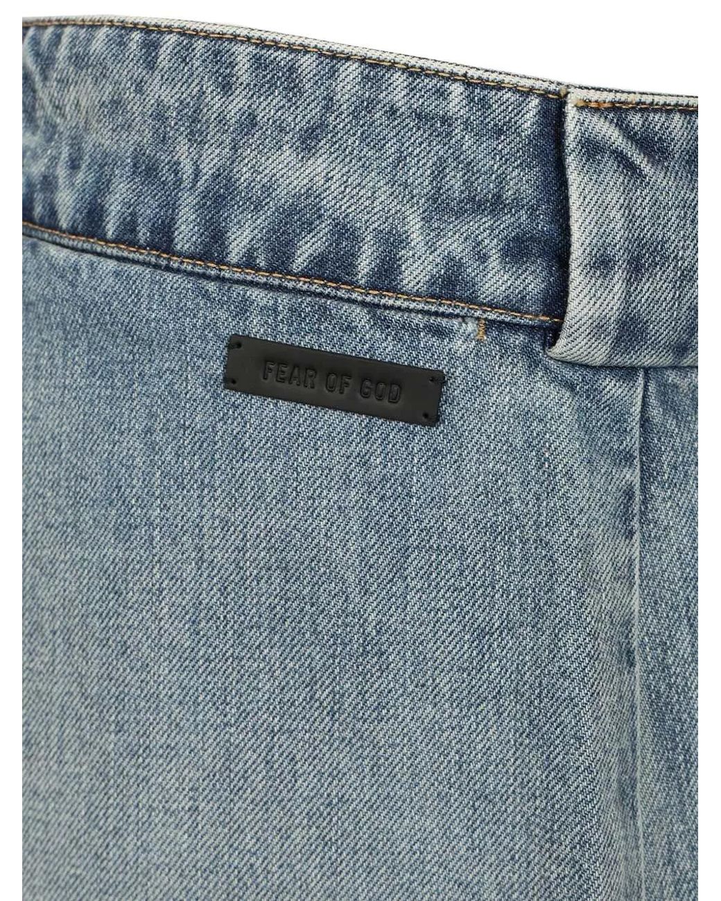 Fear Of God Blue Denim Utility Short for men