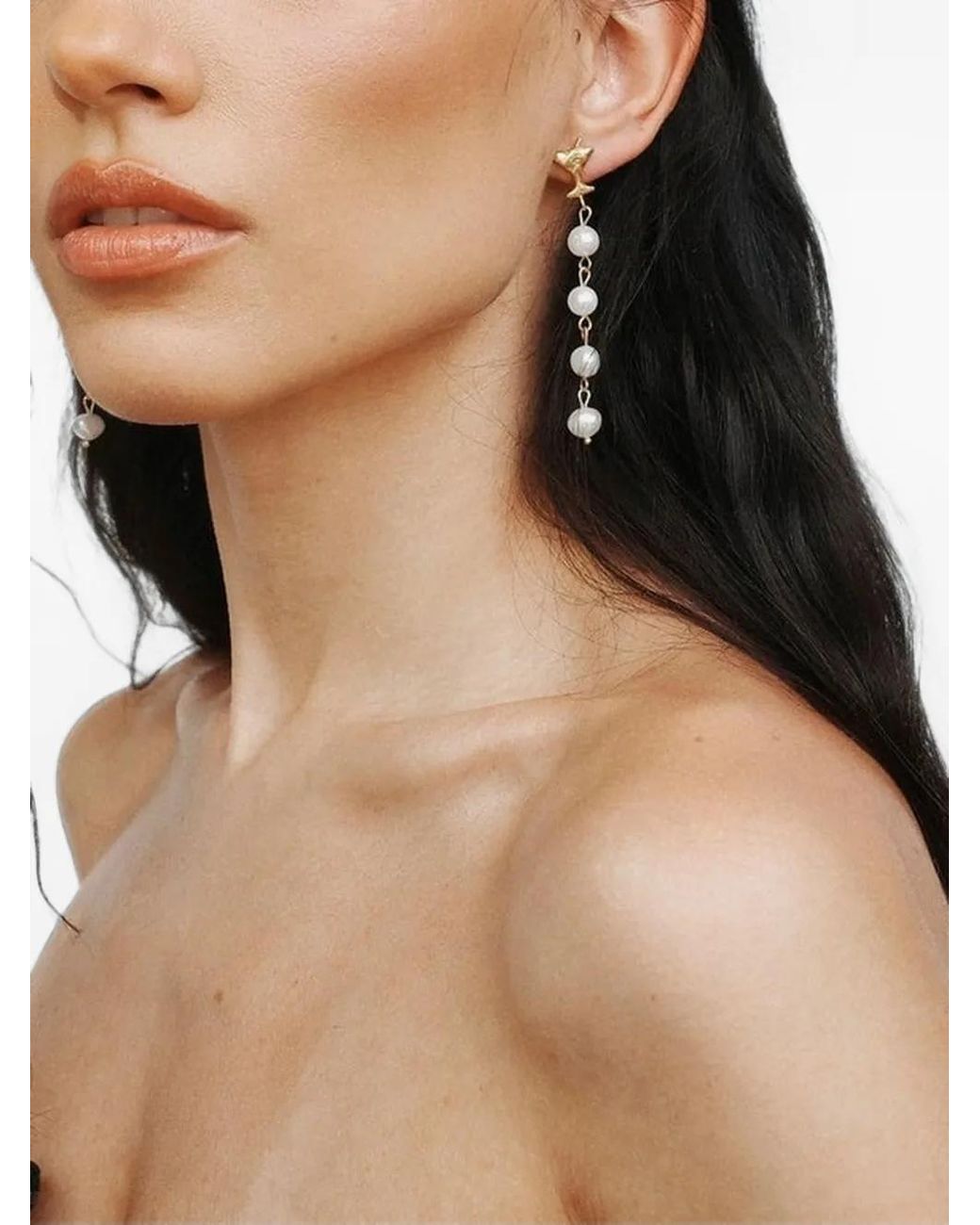 Labelled Jewellery Natural Cocktail-Pendant Drop Earrings