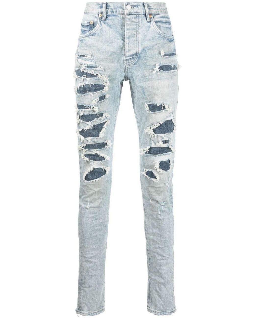 Farfetch Vêtements Pantalons & Jeans Jeans Skinny Jean skinny à effet usé 