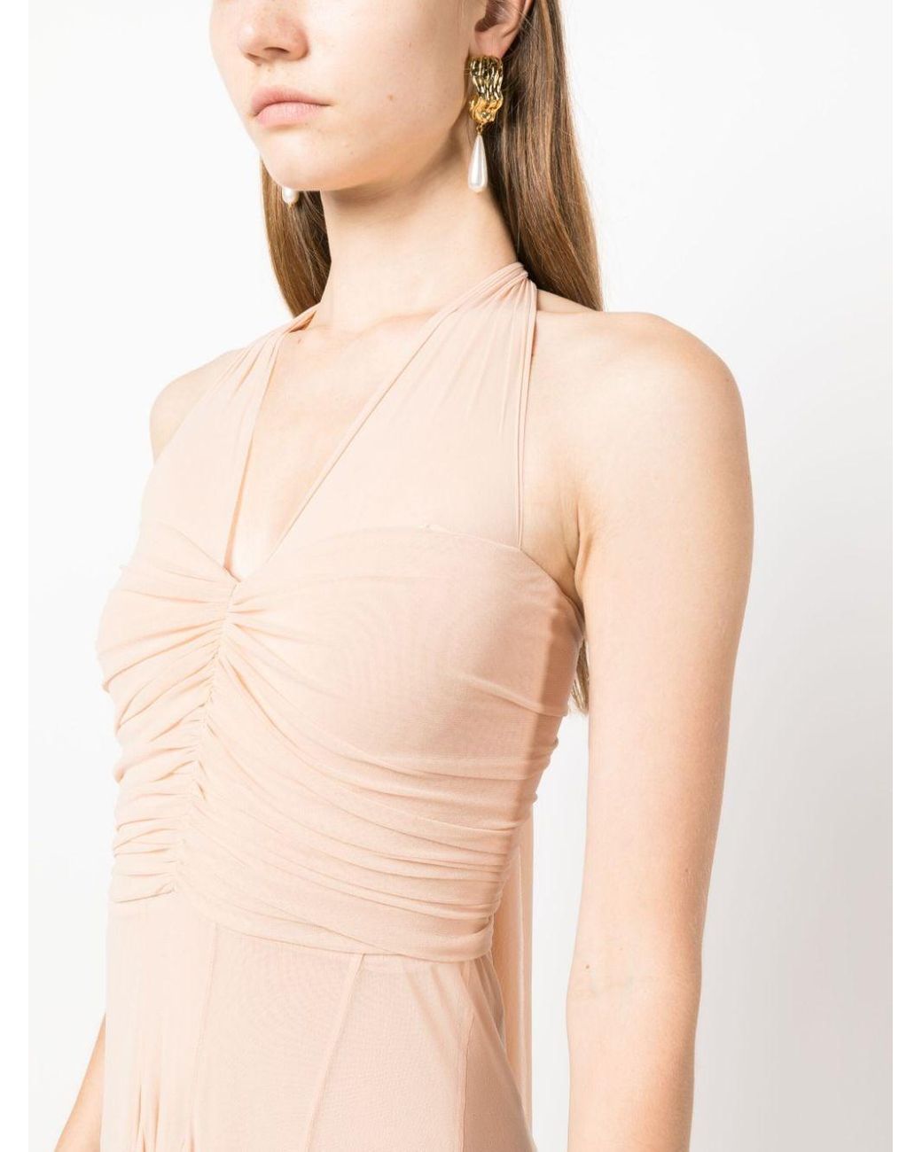 Philosophy di lorenzo serafini ruffled halter neck dress cheap