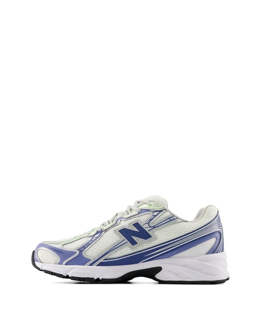 New Balance White 740 Lace-Up Sneakers