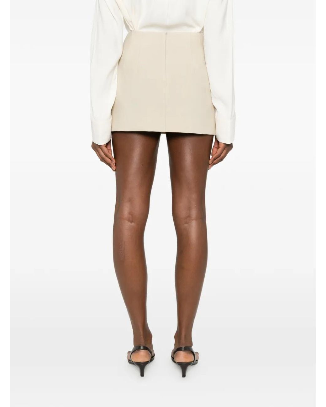 Wardrobe NYC Natural New Contour Mini Skirt