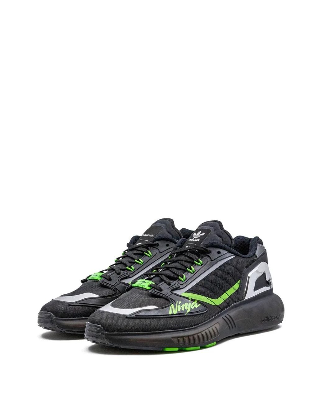Adidas Black Zx 5k Boost "kawasaki Ninja" Sneakers