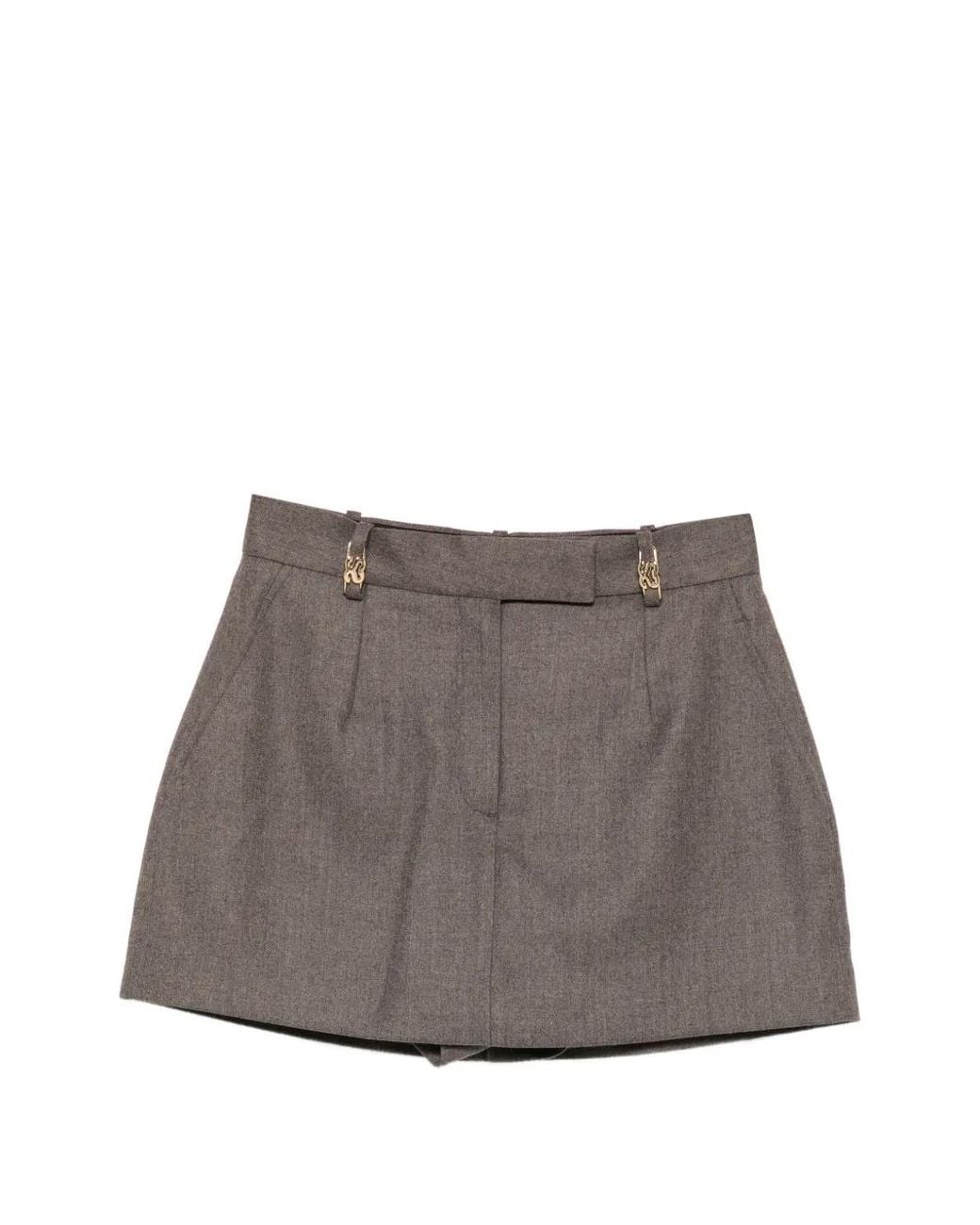 Sandro Gray Wool Skort