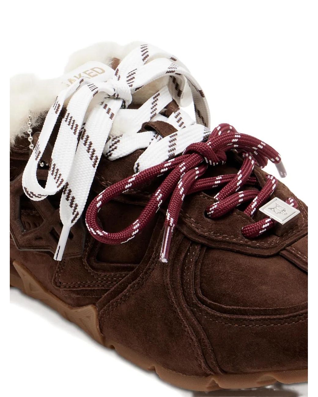 Naked Wolfe Brown Adorn Sneaker Mules