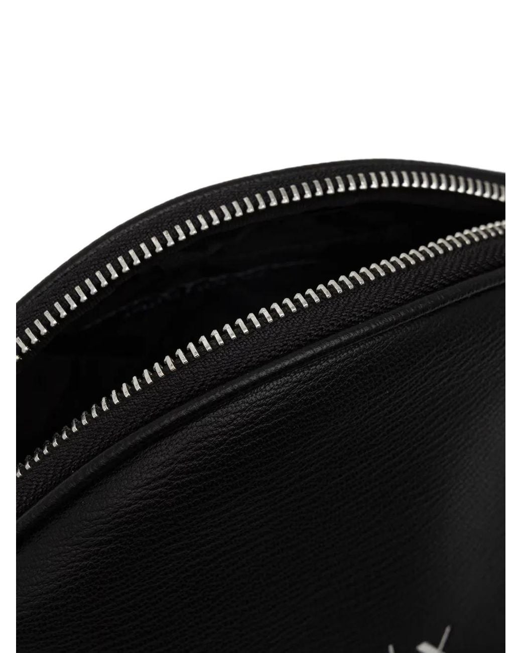 ARMANI EXCHANGE Black Pebbled-Effect Shoulder Bag