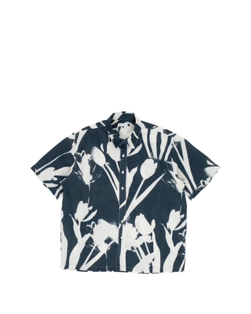 Pop Trading Co. Blue Tulip Print Short Sleeve Shirt for men