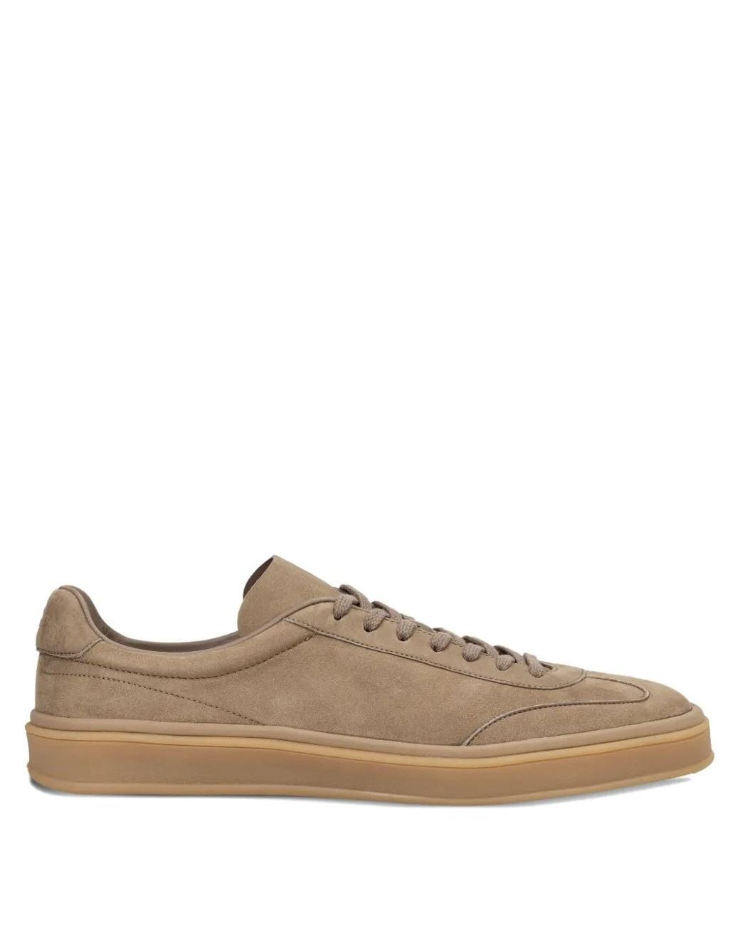 Boss Brown X Beckham Suede Low-Top Sneakers for men