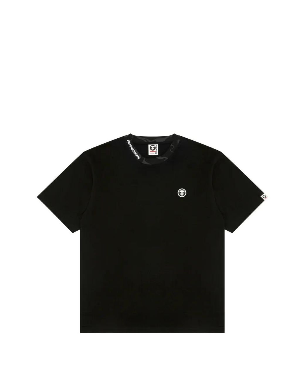 Aape By A Bathing Ape Black T-Shirt À Col Rond for men