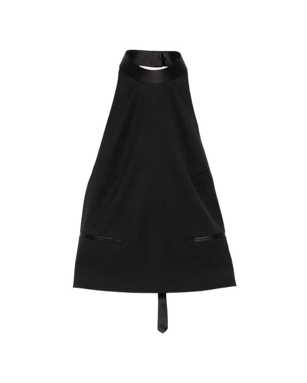 Top Con Cuello Halter McQueen de color Black