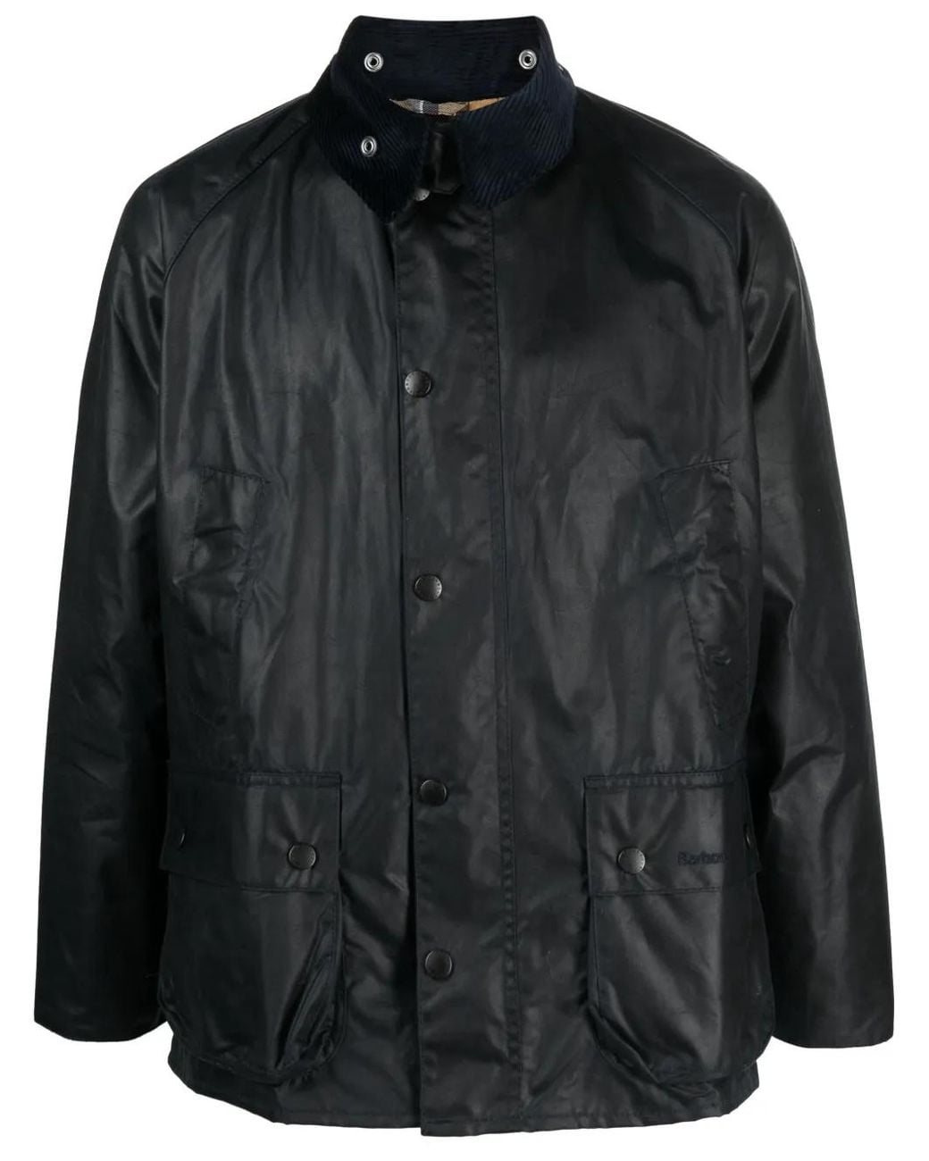 Barbour Black Waxed Cotton Bedale Jacket for men