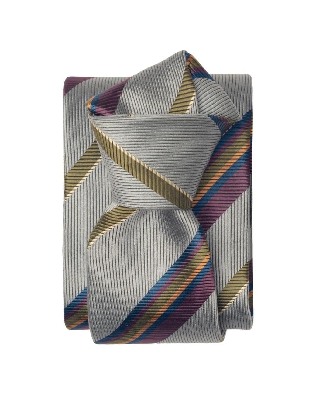 Elizabetta Gray Lugano Jacquard-Stripe Tie for men