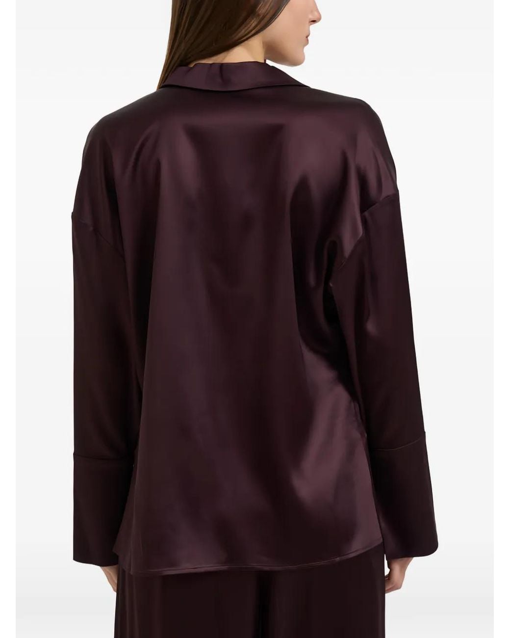 Danamé Purple Alessia Chain-Link-Detail Shirt