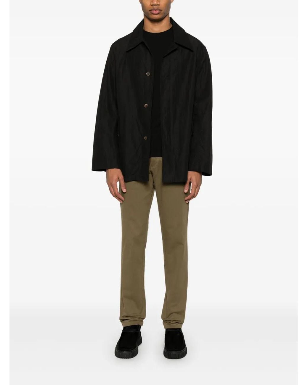 Remus Uomo Brown Logo-Patch Trousers for men