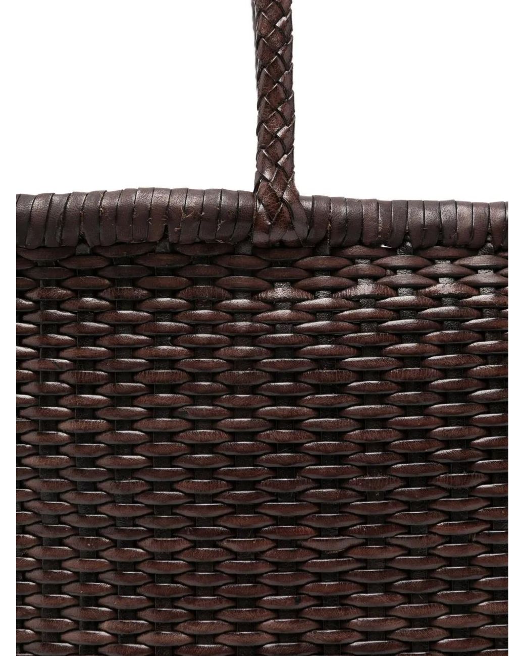 Dragon Diffusion Black Grand Sac Cabas B Weave En Cuir