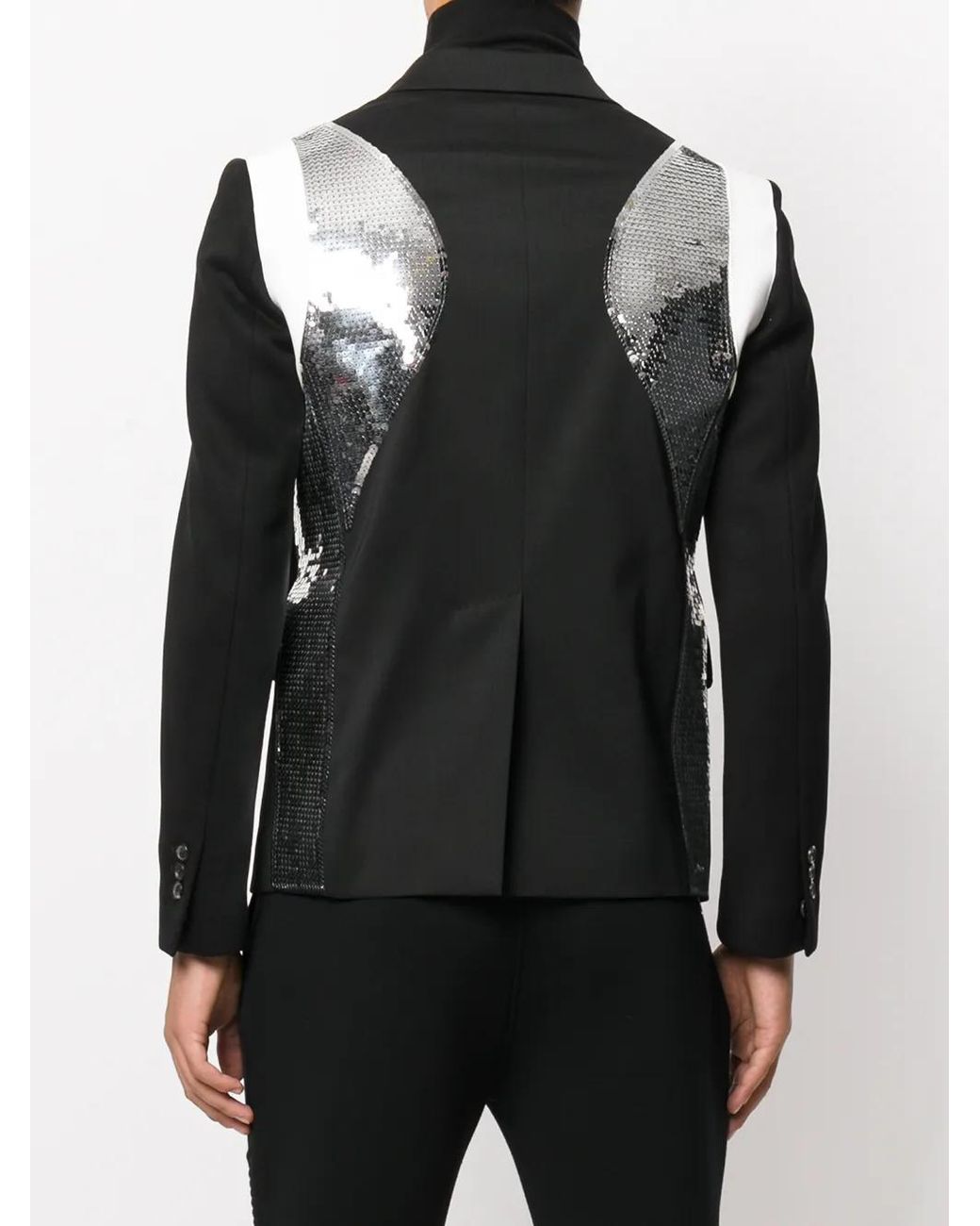 DSquared² Black Sequin Insert Evening Blazer for men