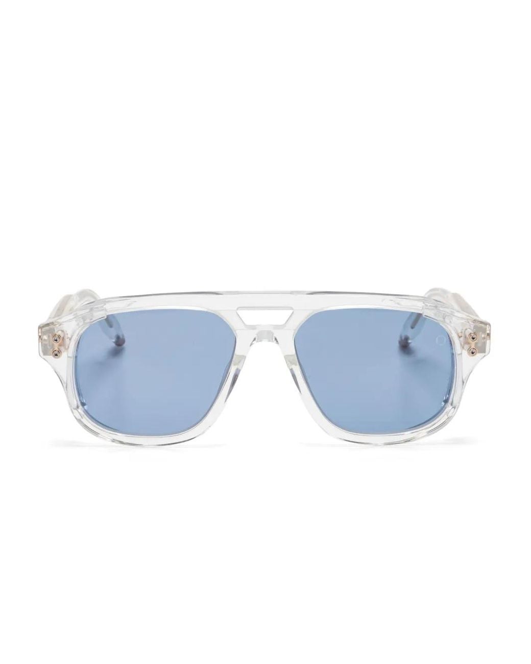 Akoni Blue Navigator-Frame Sunglasses