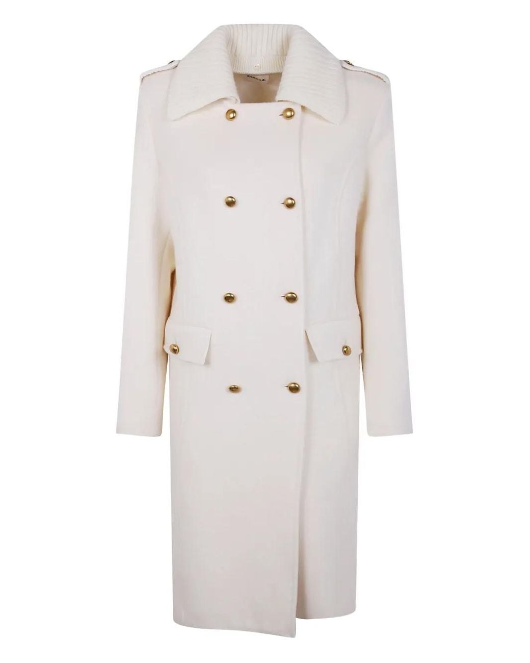 P.A.R.O.S.H. White P. A.R. O.S. H. Button Coat
