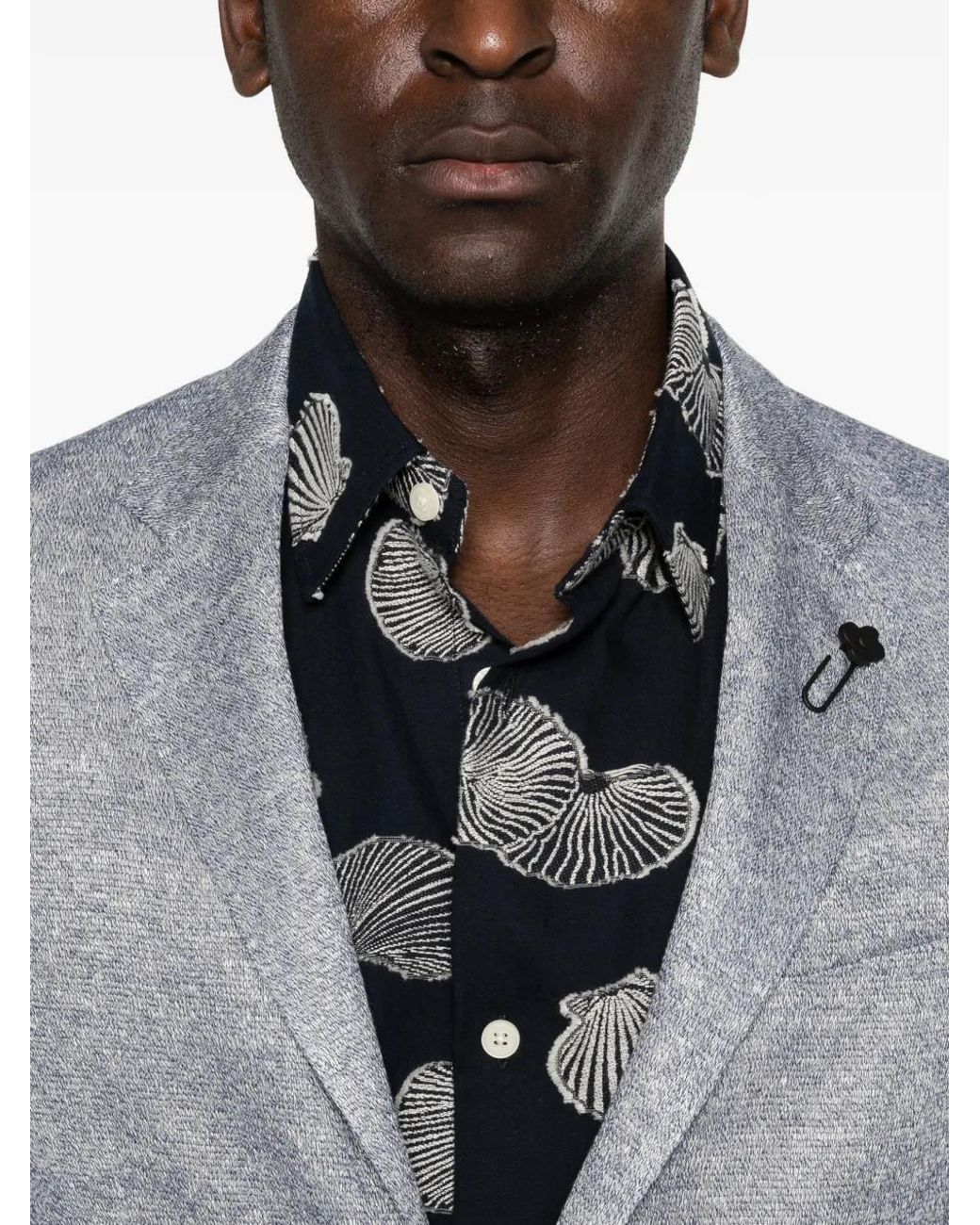 Blazer con botones Lardini de hombre de color Gray