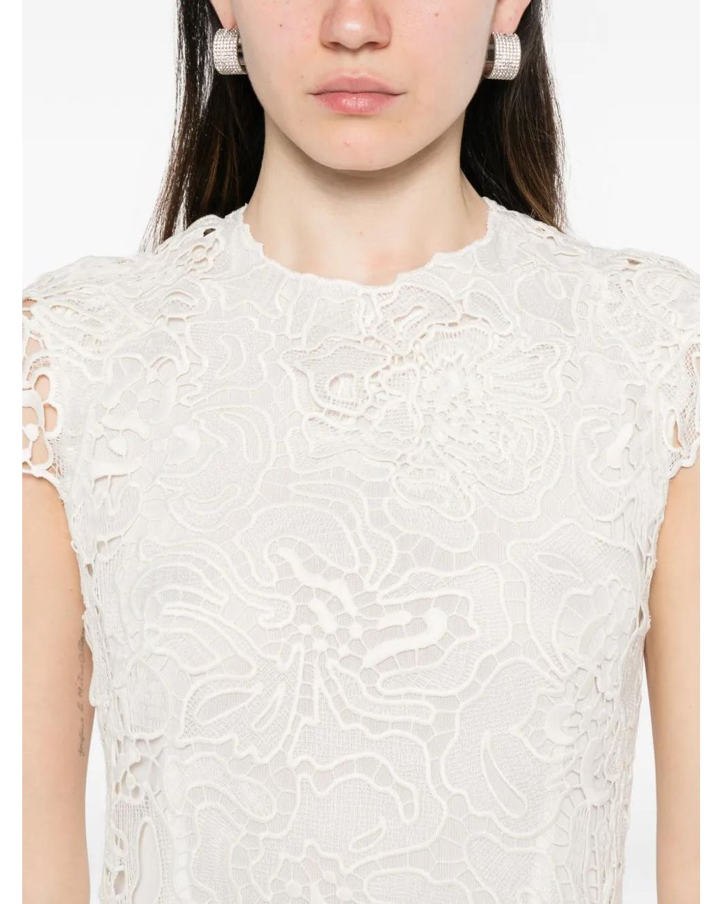 Jonathan Simkhai White Novelle Lace Mini Dress