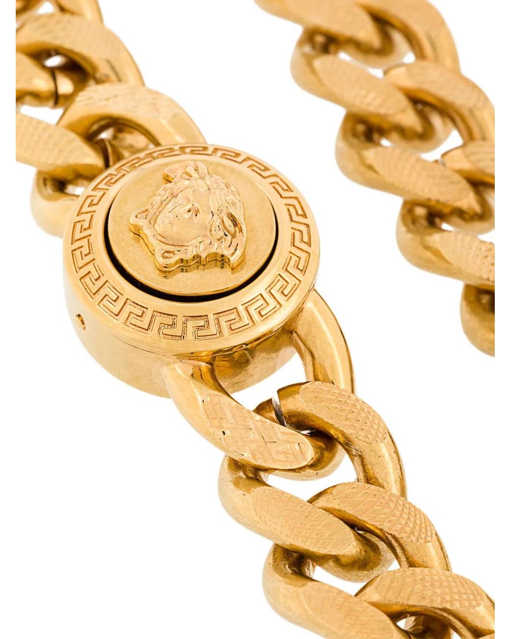 Versace Metallic Medusa Chain Bracelet for men