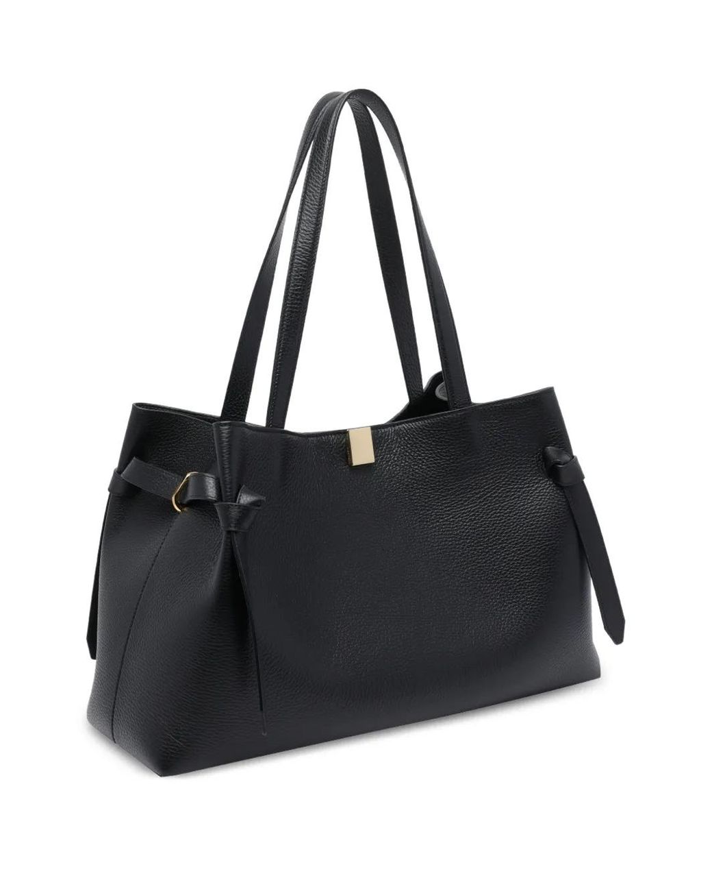 Yuzefi Black Gyoza Leather Shoulder Bag