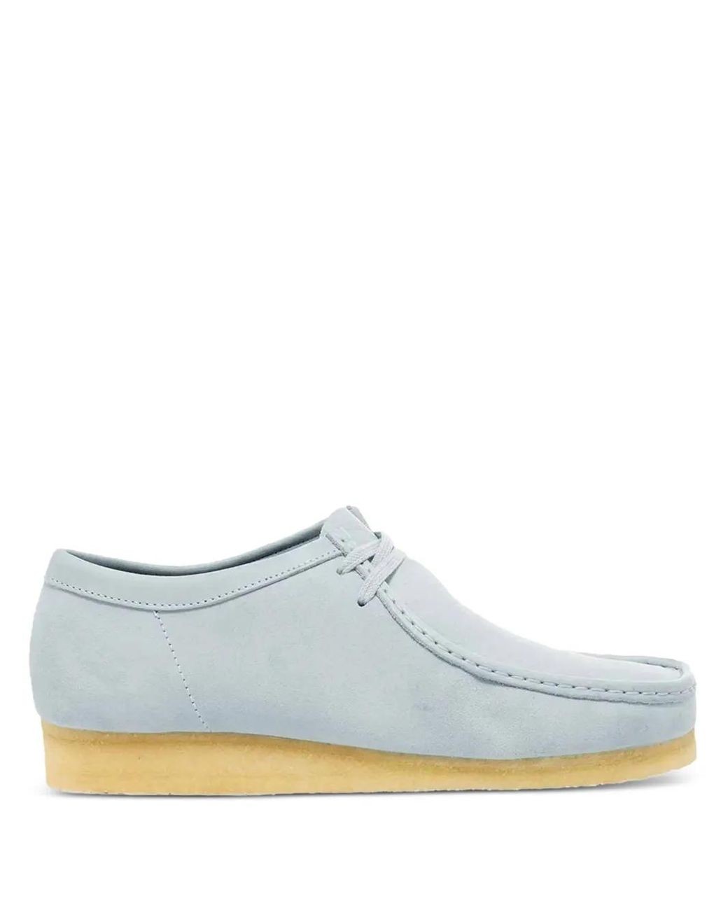 Clarks Blue Suede Lace-Up Shoes for men