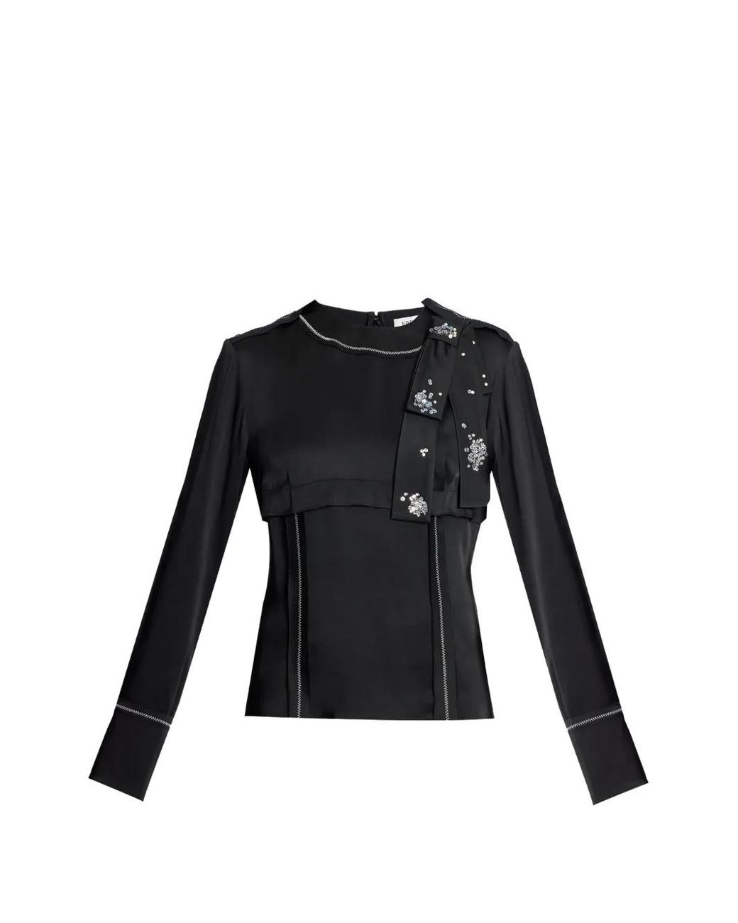 Erdem Black Embellished Shirt