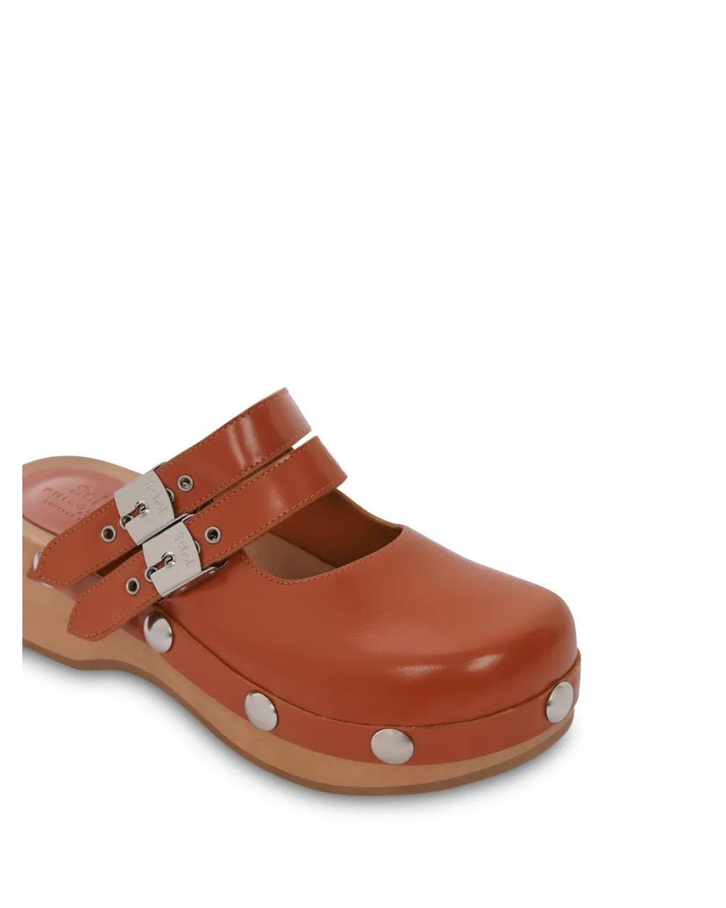 Philosophy Di Lorenzo Serafini Brown Double Buckle Mules