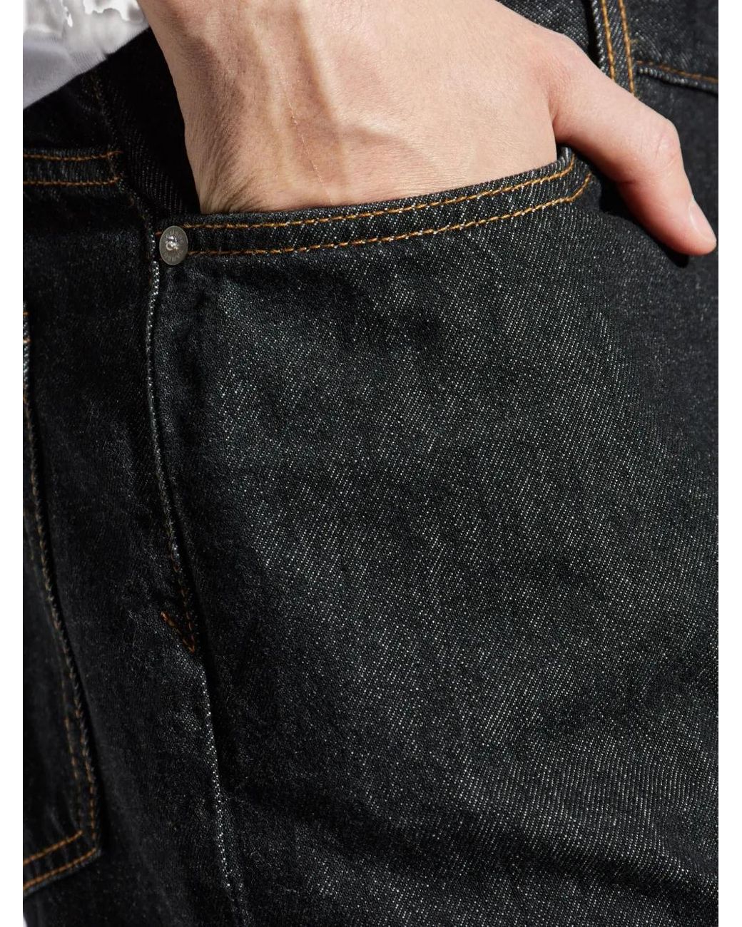 Samsøe & Samsøe Black Saeddie Straight-Leg Jeans for men