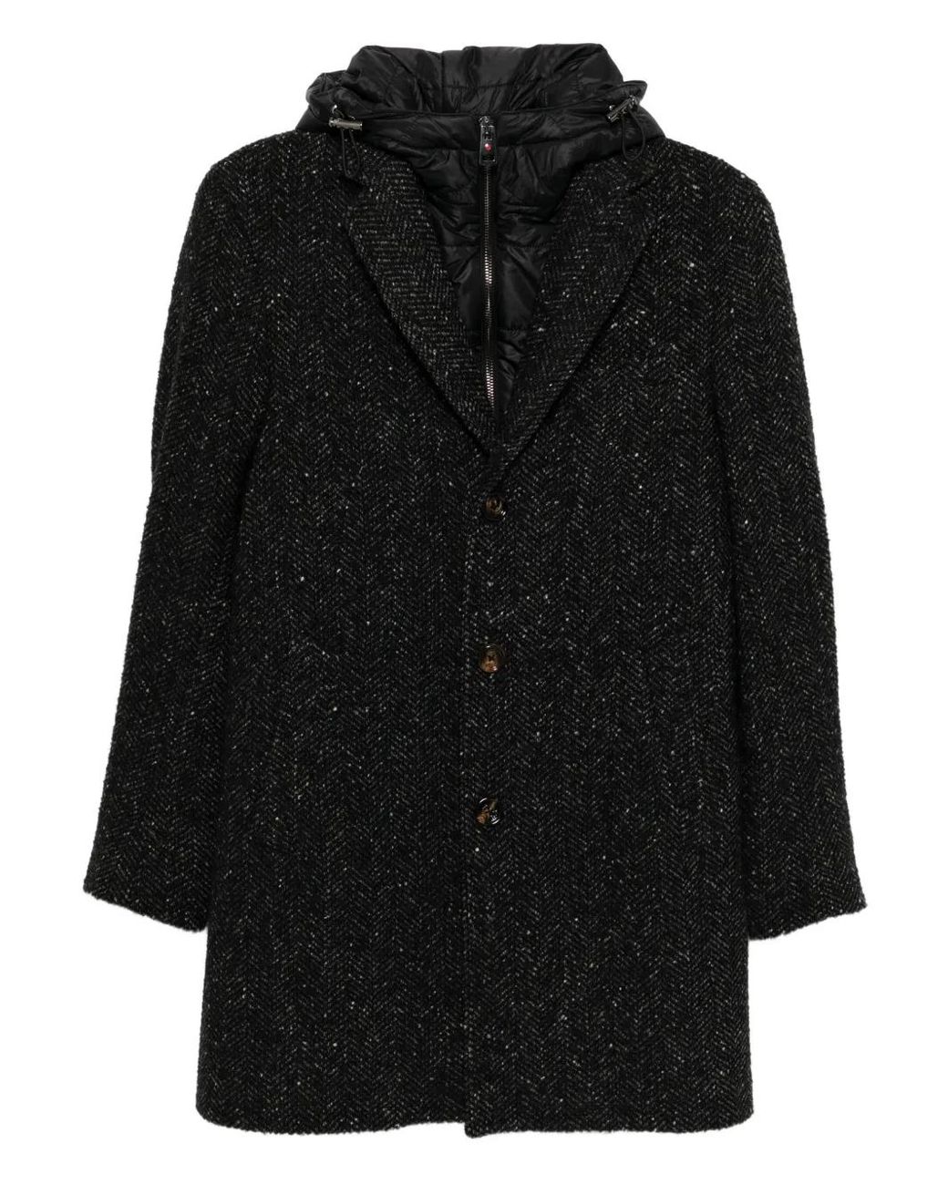 KIRED Black Jaya Single-Breasted Coat for men