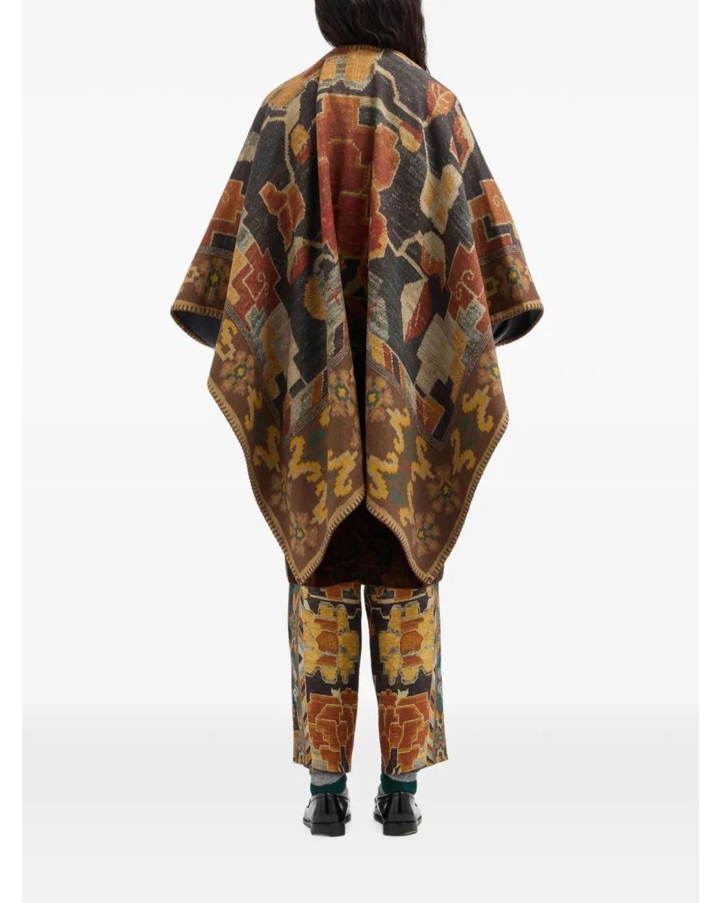 Pierre Louis Mascia Brown Pancake Cape