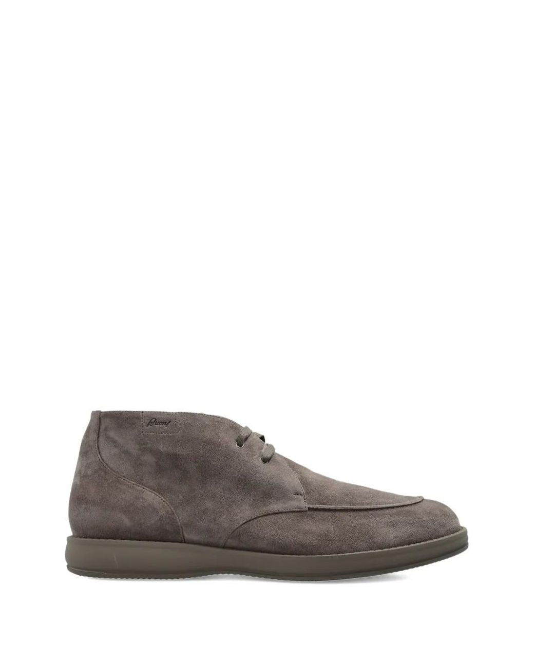 Brioni Gray Lace-Up Boots for men