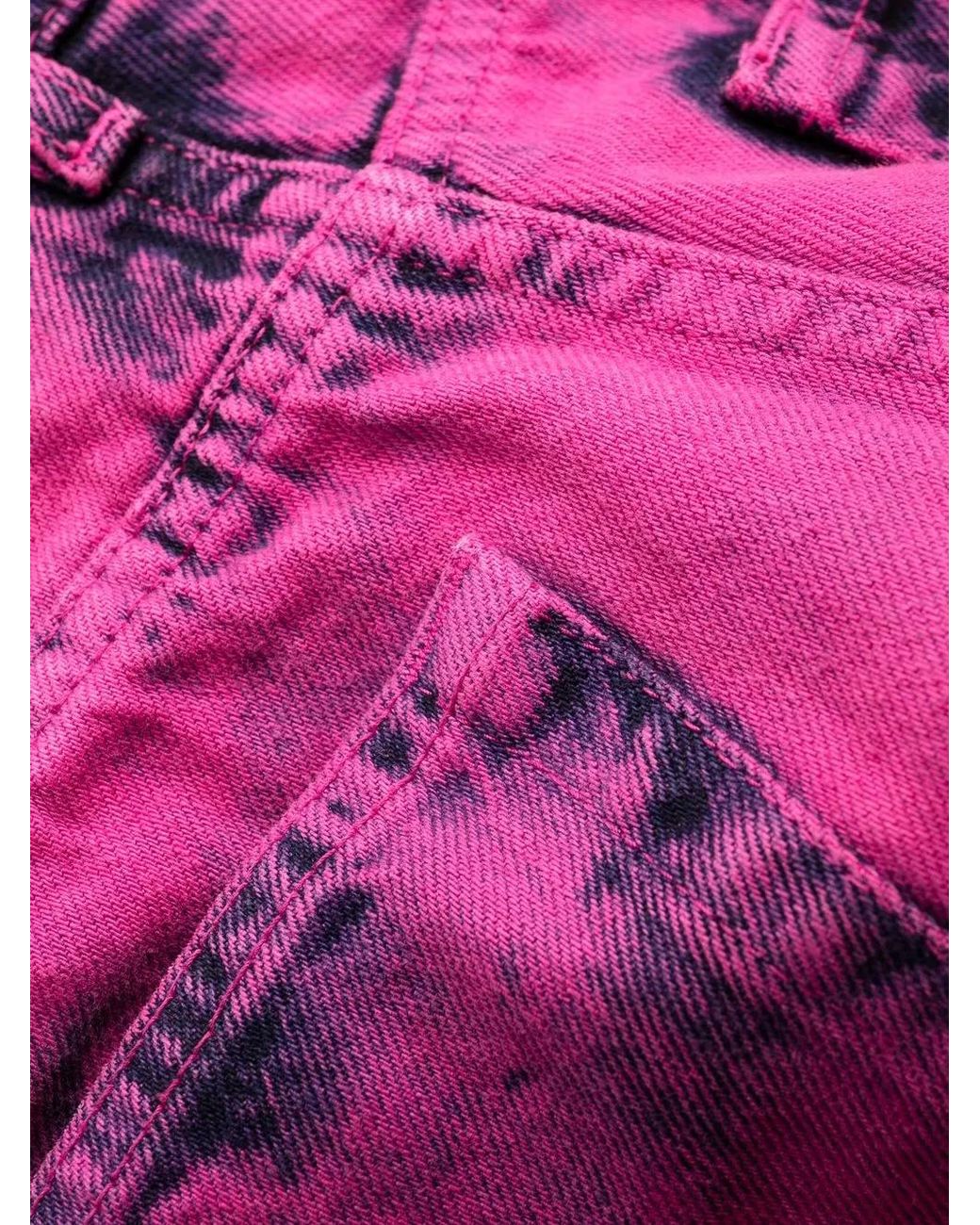 Jeans Bicolore di MSGM in Pink