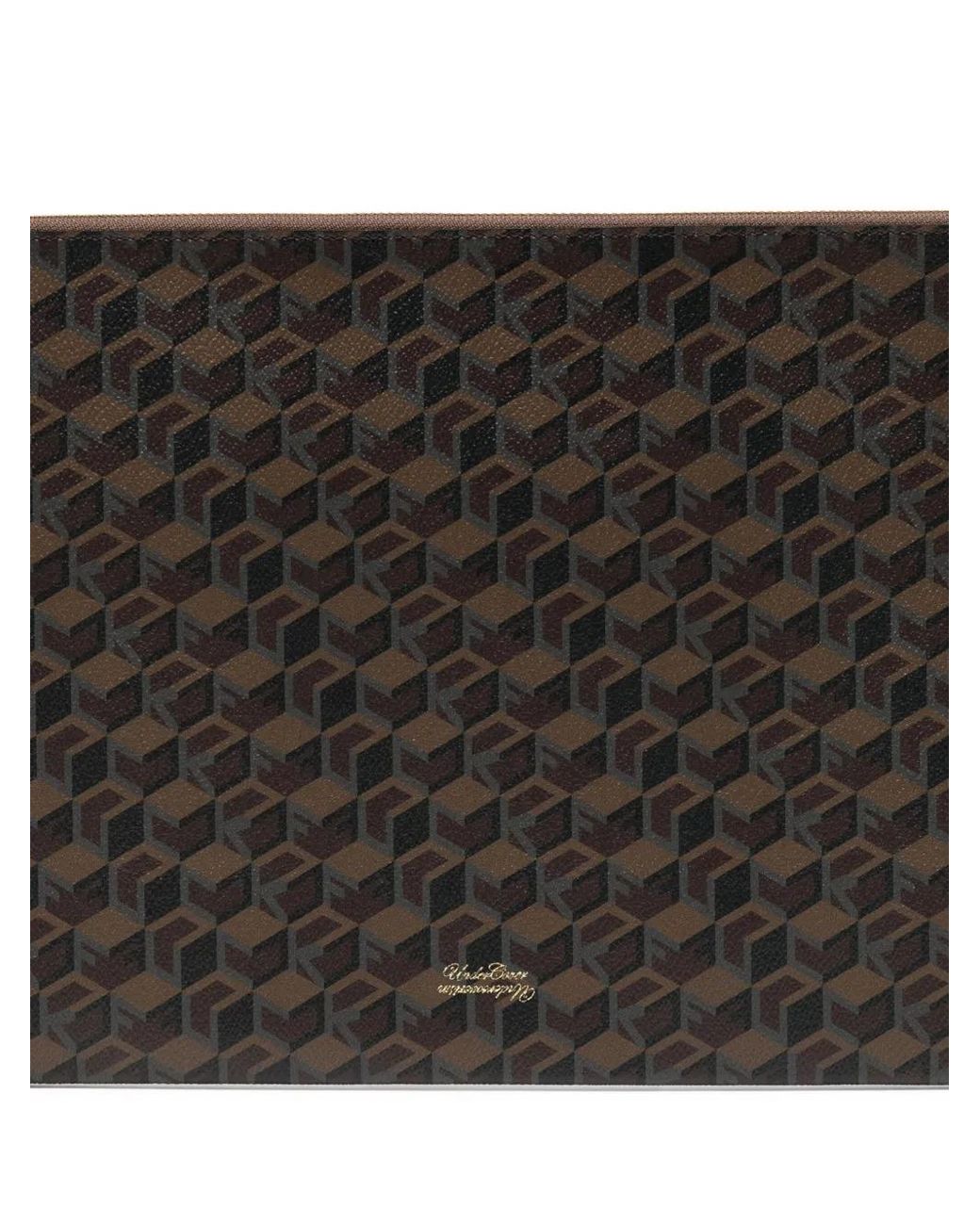 Undercover Black Monogram Clutch Bag
