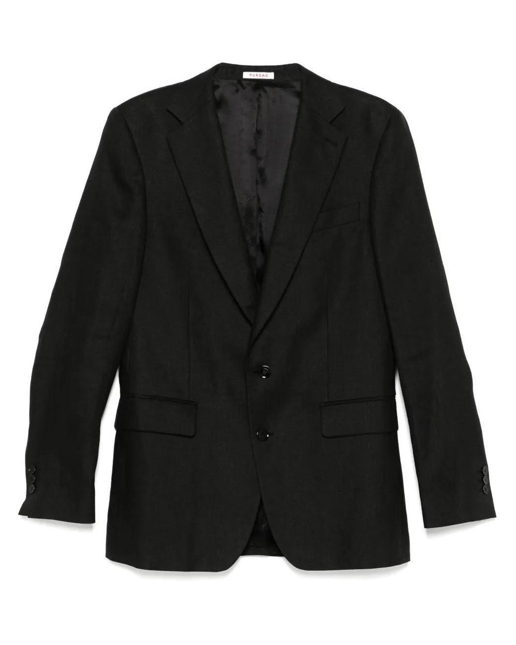 Fursac Linnen Blazer in het Black voor heren