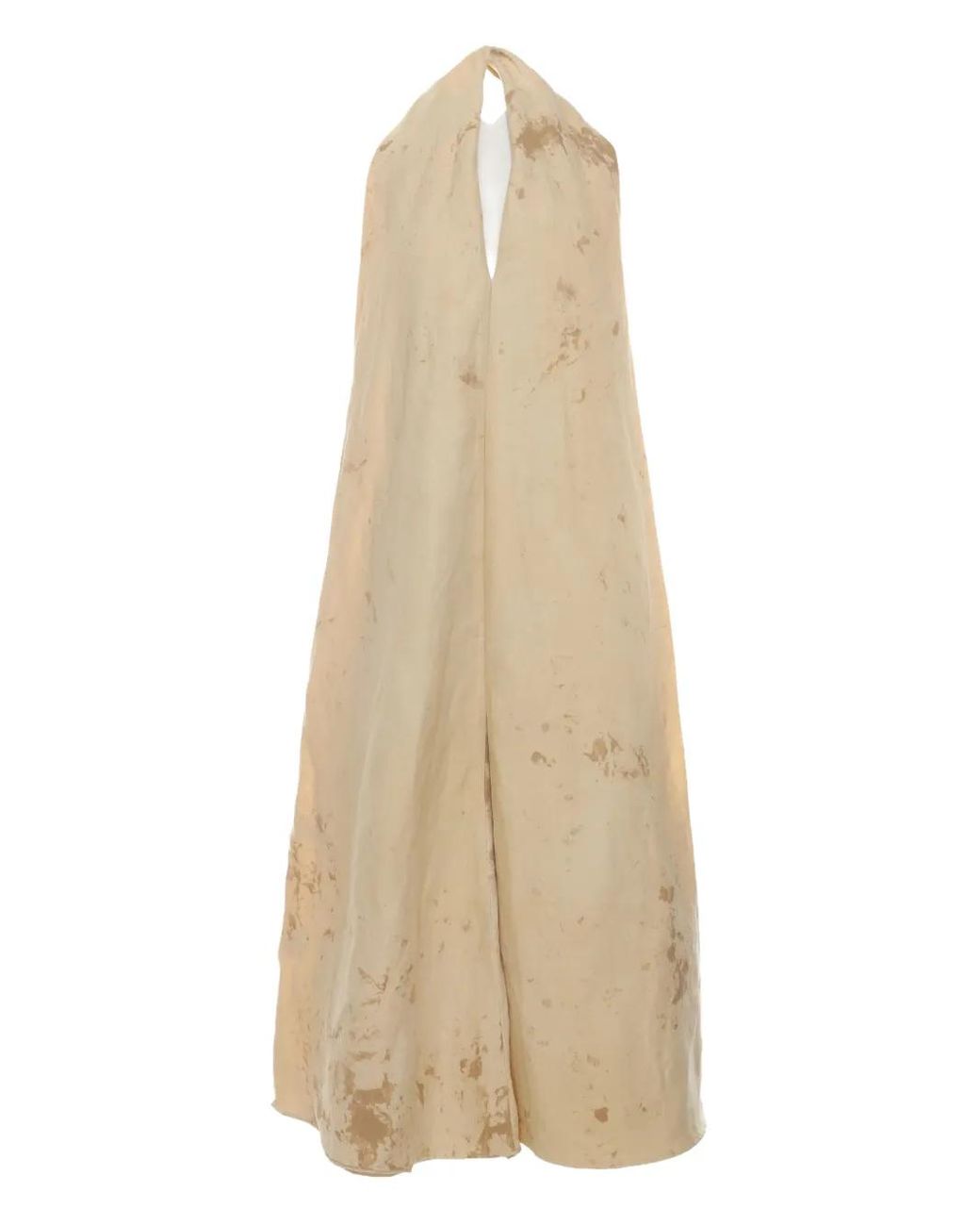 Uma Wang Natural Aloe Open-Back Midi Dress